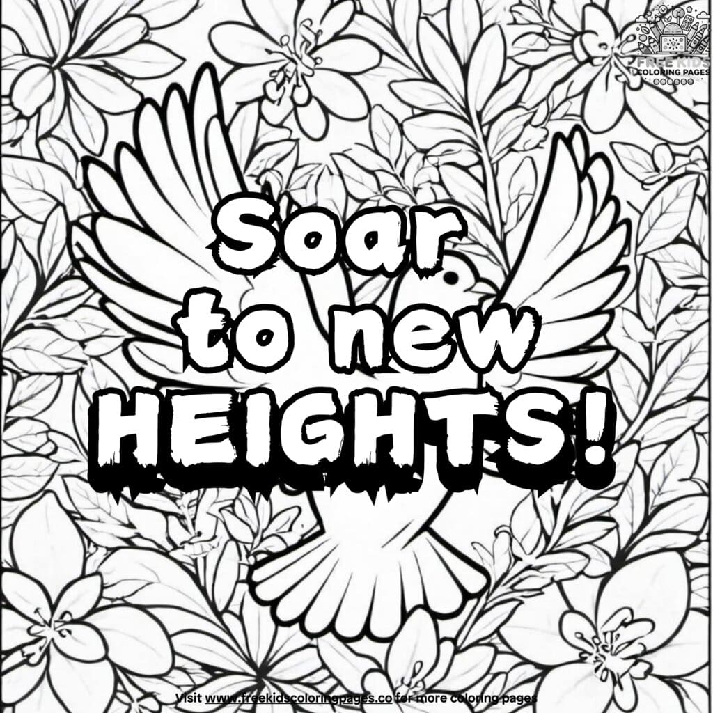21+ Uplifting Motivational Coloring Pages