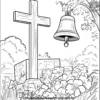 Bell and Cross Coloring Pages