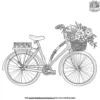 Bicycle With Flower Decoration Coloring Pages