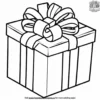 Big Bow Gift Box Coloring Pages