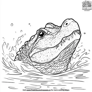 Big Mouth Alligator Coloring Pages