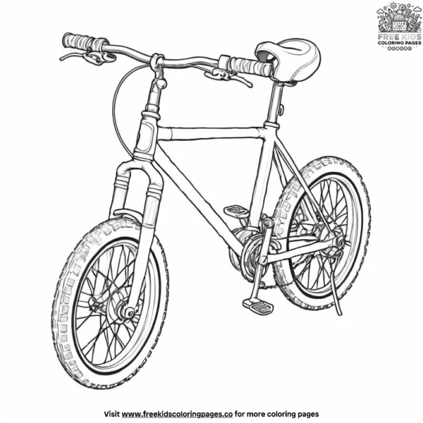 Bike pedal coloring pages