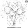 Birthday Balloons Coloring Pages