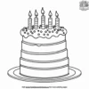 Birthday Cake Coloring Pages