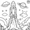 Blast Off Coloring Pages