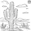 Blooming Cactus Wonders Coloring Pages