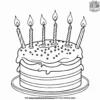 Blow Out the Candles Coloring Pages