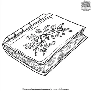 Book covers coloring pages