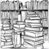 Book Stacks Coloring Pages