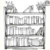 Bookshelf of Memories Coloring Pages