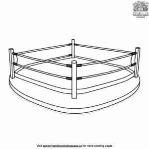 Boxing Ring Coloring Pages