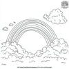 Bright Rainbow in the Sky Coloring Pages