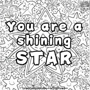 Bright Stars Coloring Pages