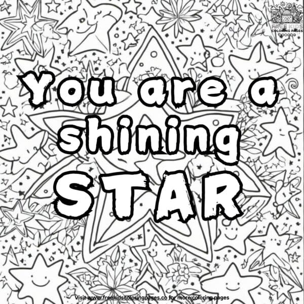 Bright stars coloring pages