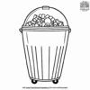 Broken Light Bulb in Trash Coloring Pages