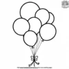 Bunch of Balloons Coloring Pages