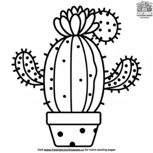 Cactus with Spots Coloring Pages