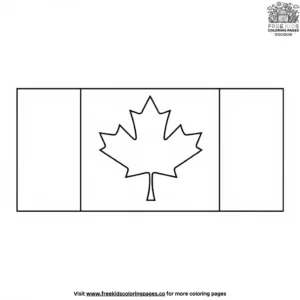 Canada Flag Coloring Pages