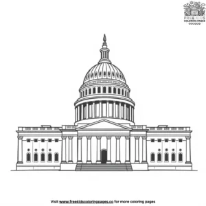 Capitol Building Coloring Pages