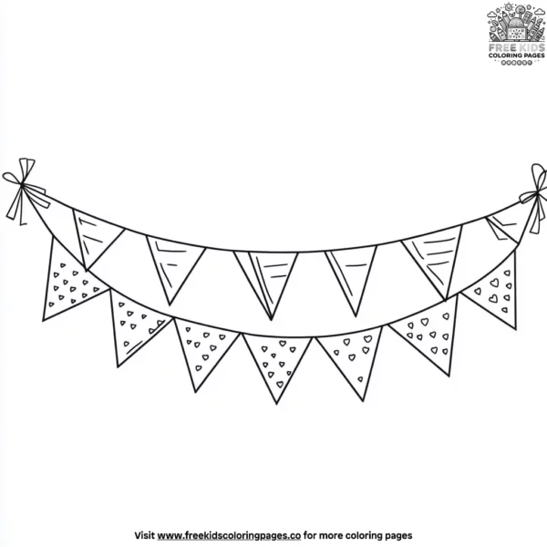 Carnival banner coloring pages