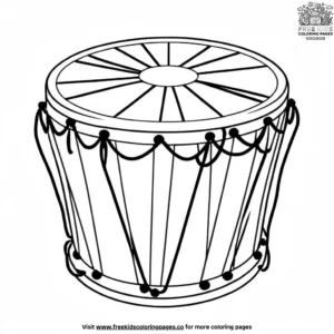 Carnival Drum Coloring Pages