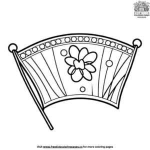 Carnival Flag Coloring Pages