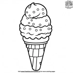 Carnival Ice Cream Coloring Pages