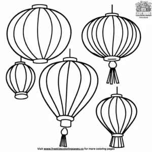 Carnival Lantern Coloring Pages