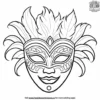 Carnival Mask Coloring Pages