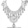 Carnival Necklace Coloring Pages