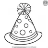 Carnival Party Hat Coloring Pages