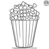 Carnival Popcorn Coloring Pages