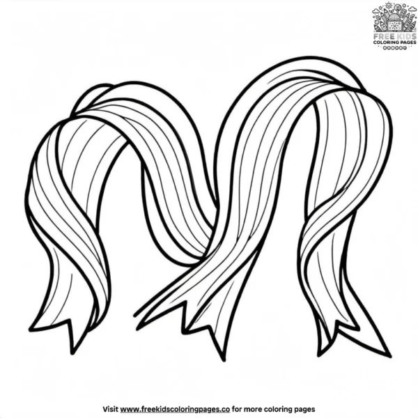 Carnival ribbon coloring pages