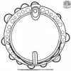 Carnival Tambourine Coloring Pages