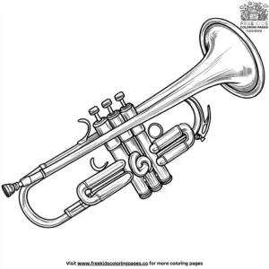 Carnival Trumpet Coloring Pages