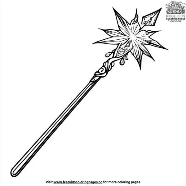 Carnival wand coloring pages