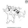 Cartoon Cat And Dog Coloring Pages