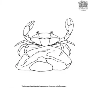 Cartoon Crab Coloring Pages