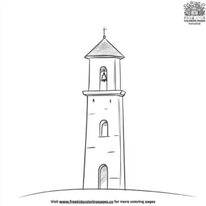 Castle Bell Tower Coloring Pages