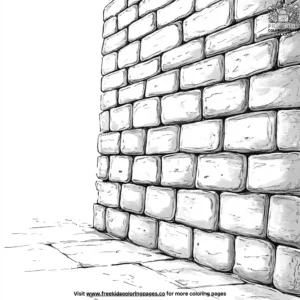 Castle Brick Wall Coloring Pages