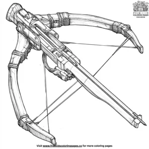 Castle Crossbow Coloring Pages