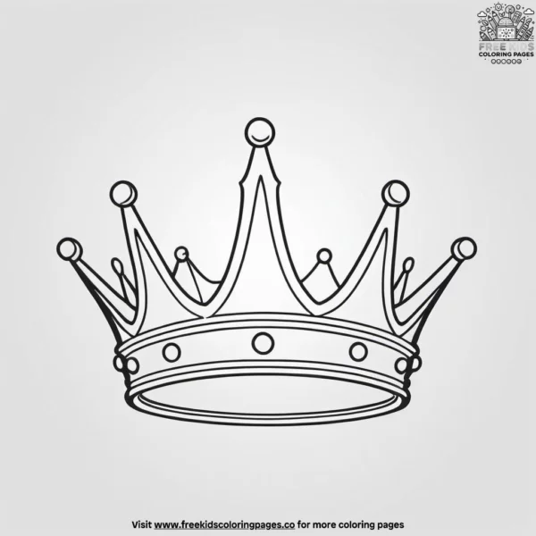 Castle crown coloring pages