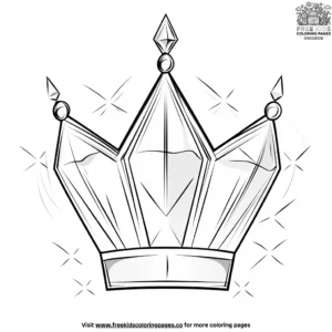 Castle Crown Jewel Coloring Pages