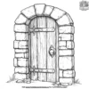 Castle Dungeon Door Coloring Pages