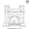 Castle Fireplace Coloring Pages