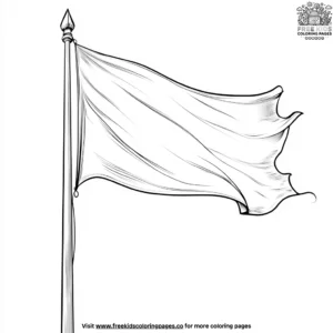 Castle Flag Coloring Pages