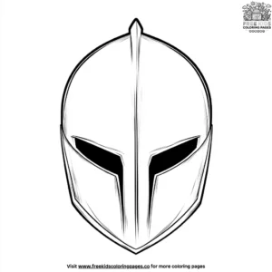 Castle Knight Helmet Coloring Pages