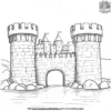 Castle Moat Coloring Pages