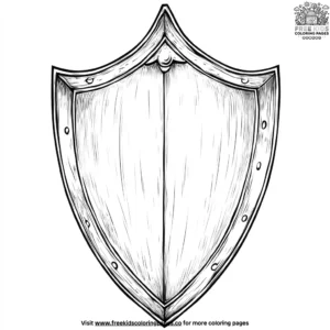 Castle Shield Coloring Pages