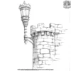 Castle Torch Holder Coloring Pages